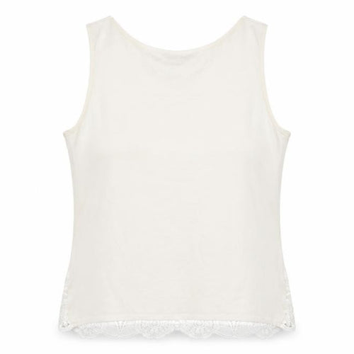 Oasis Womens Ivory Lace Blouse Sleeveless Camisole Top Size S