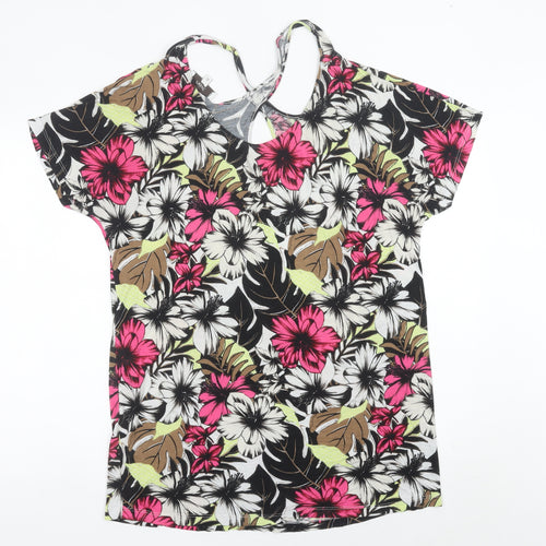 Next Womens Multicoloured Floral Tunic T-Shirt Size 16