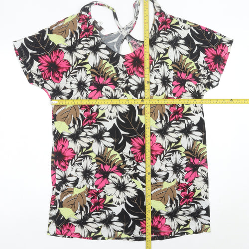 Next Womens Multicoloured Floral Tunic T-Shirt Size 16