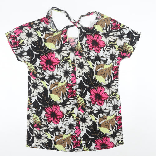Next Womens Multicoloured Floral Tunic T-Shirt Size 16