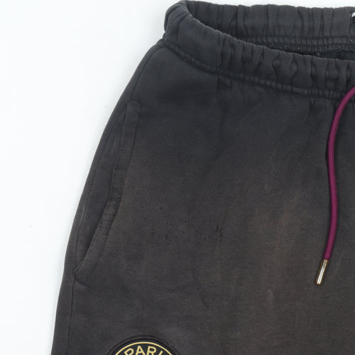 Jordan Men’s Black Sweatpants Size S PSG Logo Tapered Fit