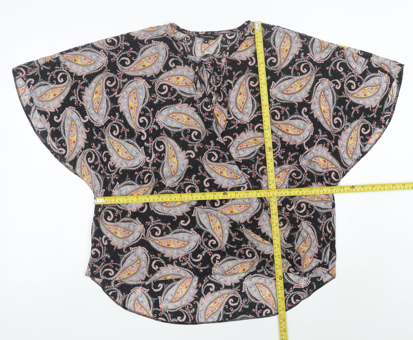 Peacocks Women’s Multicoloured Paisley Tunic Blouse Size 16