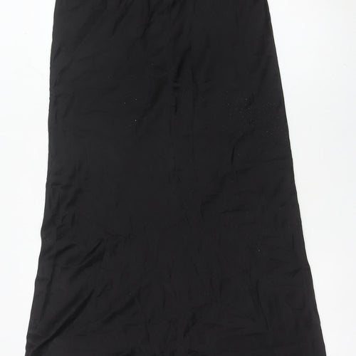 John Lewis Women’s Black Long Pencil Skirt Size 10 Viscose Blend