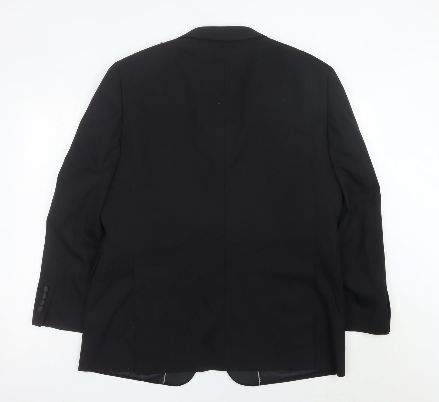 Moss Bros Men's Black 42S Wool Blend Shawl Lapel Tuxedo Jacket