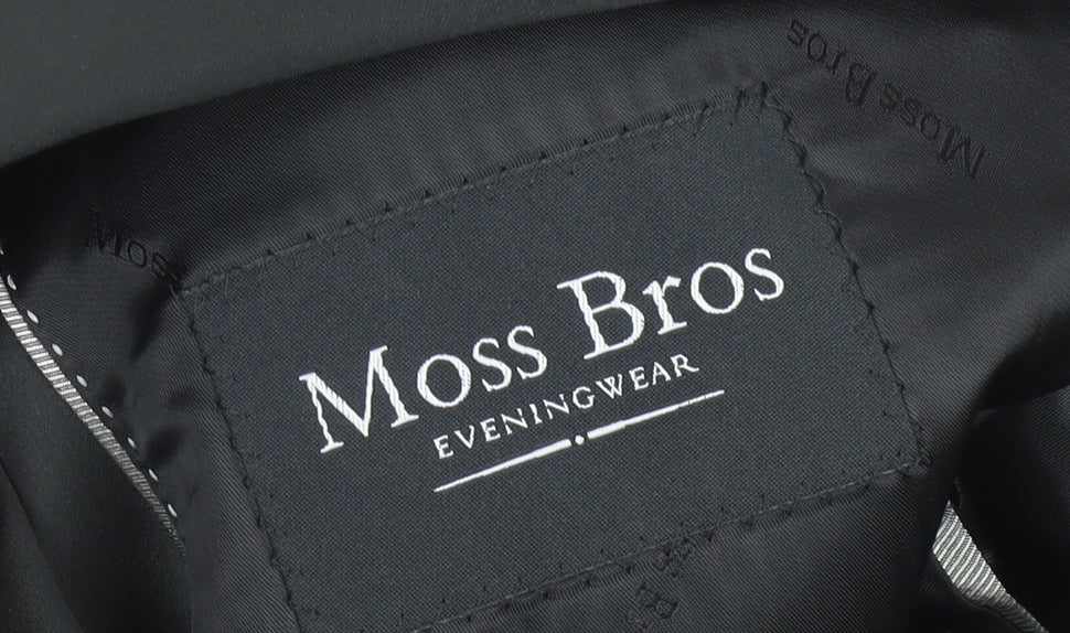Moss Bros Men's Black 42S Wool Blend Shawl Lapel Tuxedo Jacket