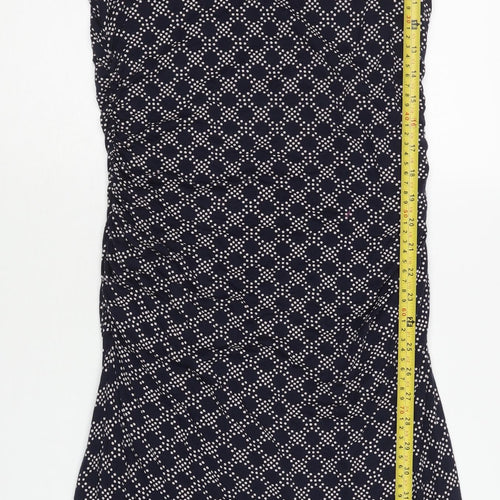 Boden Women’s Blue Geometric Sheath Dress Size 12 Knee Length