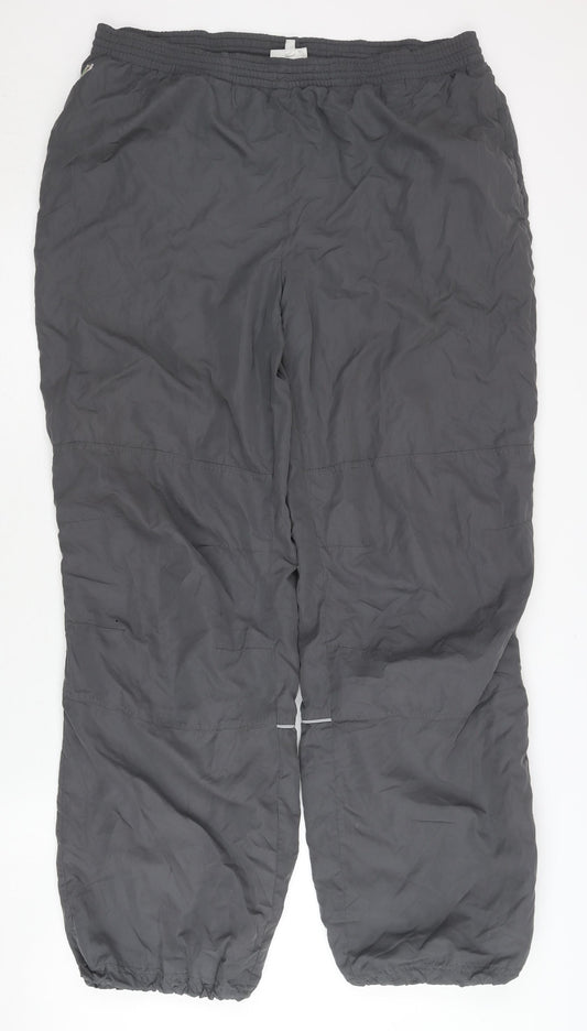 Lacoste Sport Men's Grey L Track Pants Trousers Elastic Waist Gym