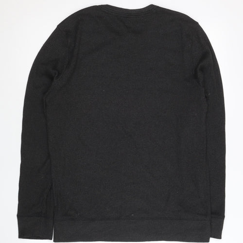 Gilly Hicks Womens Black Pullover Sweatshirt Size S Long Sleeve