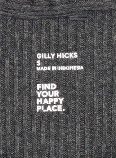 Gilly Hicks Womens Black Pullover Sweatshirt Size S Long Sleeve