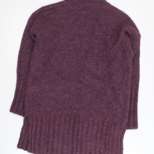 Marks and Spencer Women’s Purple Knit Long Sleeve Cardigan S