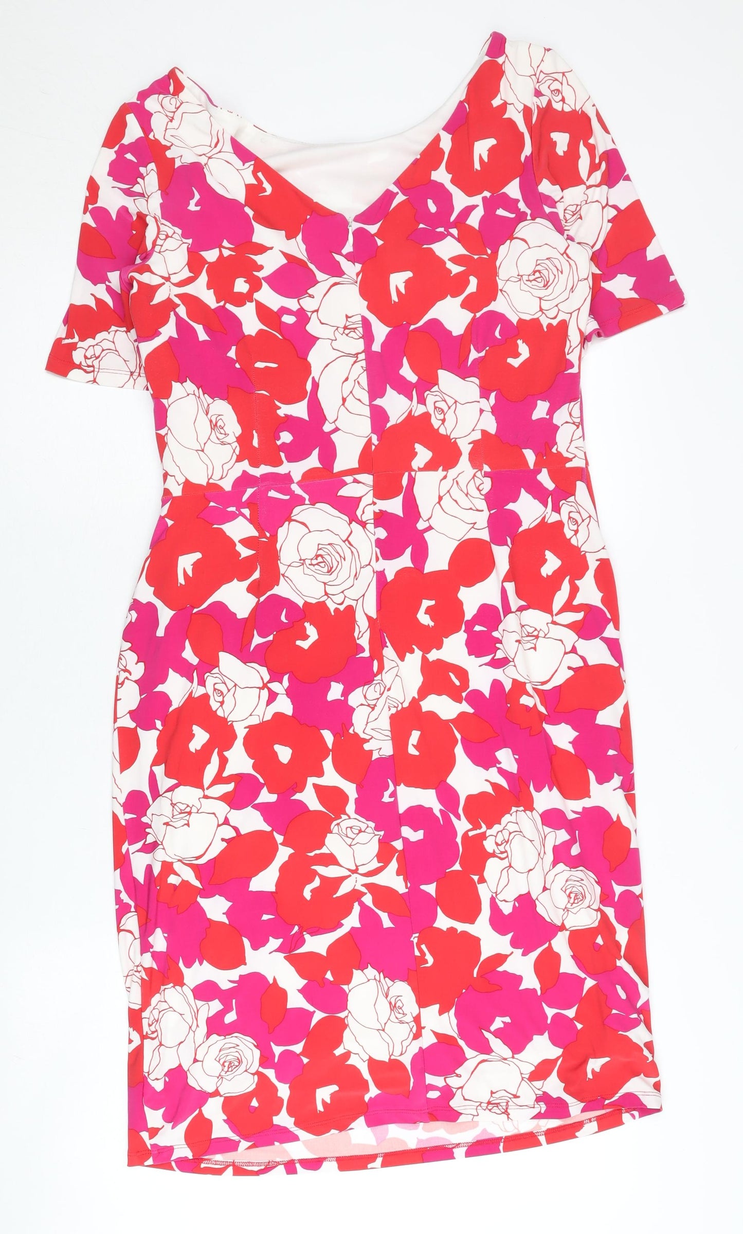 Kaliko Women’s Multicoloured Floral Sheath Dress Size 14