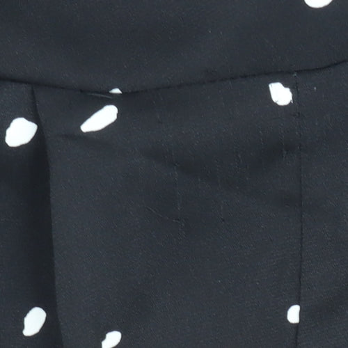 AX Paris Women’s Black Polka Dot Wide Leg V-Neck Jumpsuit Size 12