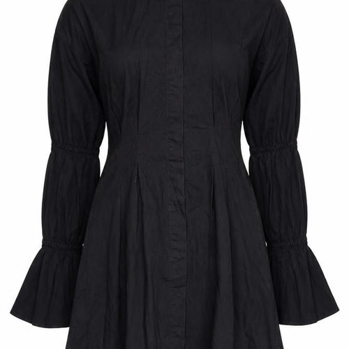 Missguided Women’s Black UK 6 Shirt Dress Long Sleeve Cotton