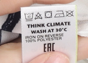 Marks and Spencer Womens White Plaid Button-Up Shirt Size 10