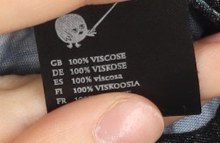 Monki Womens Multicoloured Tropical Bird Wrap Kimono Top Size 10