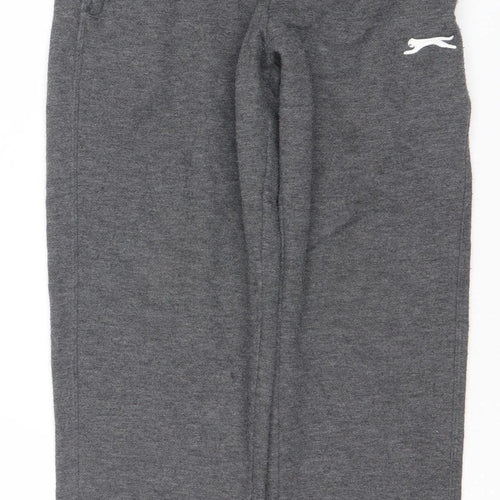Slazenger Boys Grey 9-10 Yrs Jogger Sweatpants Fleece Activewear