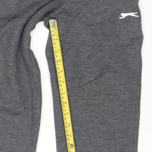 Slazenger Boys Grey 9-10 Yrs Jogger Sweatpants Fleece Activewear