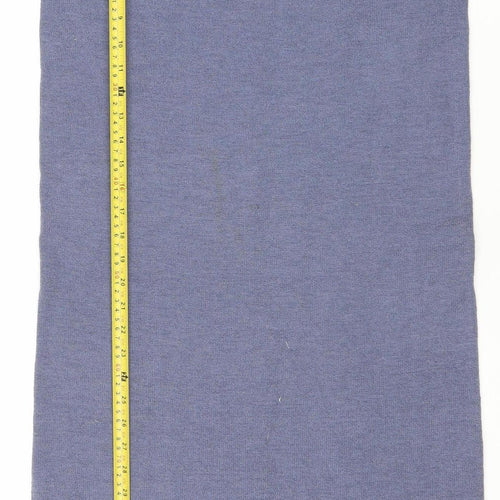 Alterna Womens Blue Wool Blend Knit Pencil Skirt Size 2XS