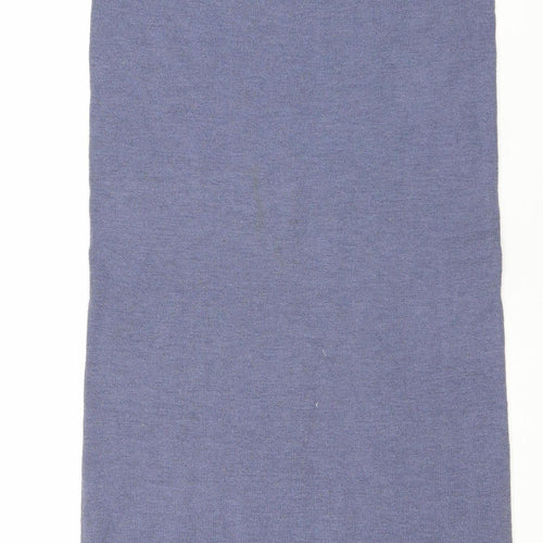 Alterna Womens Blue Wool Blend Knit Pencil Skirt Size 2XS