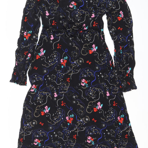 Marks and Spencer Womens Multicoloured Viscose Sheath Dress Size 8