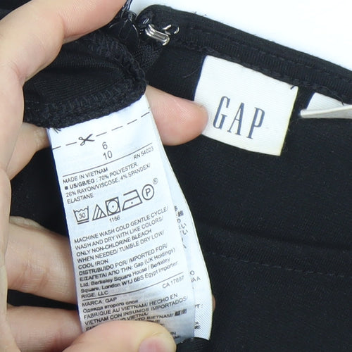 GAP Women’s Black Shift Dress Size 10 Sleeveless Knee Length
