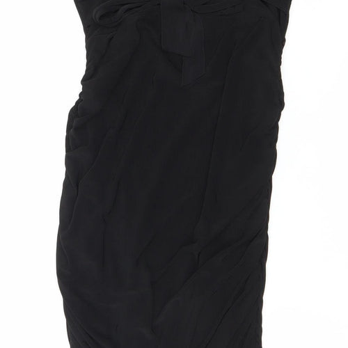 Femmeluxe Women’s Black One Shoulder Bodycon Dress Size 8 Cocktail Party