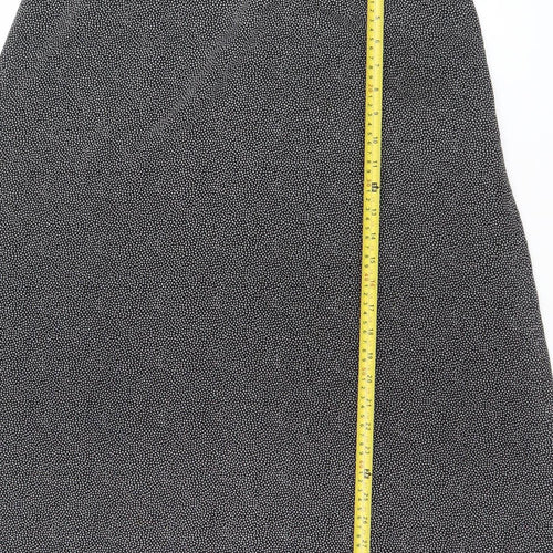 Viyella Womens Black Geometric Knee Length Pencil Skirt Size 16