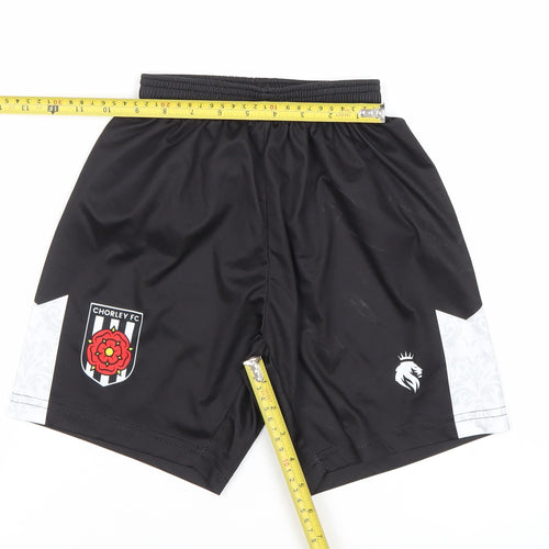 Hope & Glory Boys Black Football Athletic Shorts Size S Junior