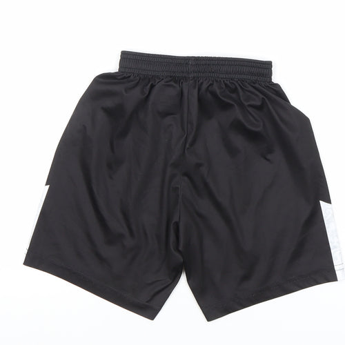 Hope & Glory Boys Black Football Athletic Shorts Size S Junior
