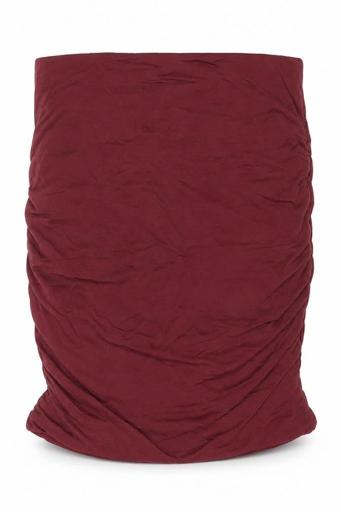 Hush Womens Red Knee Length Pencil Skirt Size S Cotton Modal