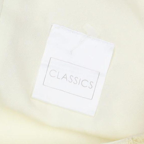 Classics Women’s Ivory Lace Sheath Dress Size 14 Knee Length Wedding Party