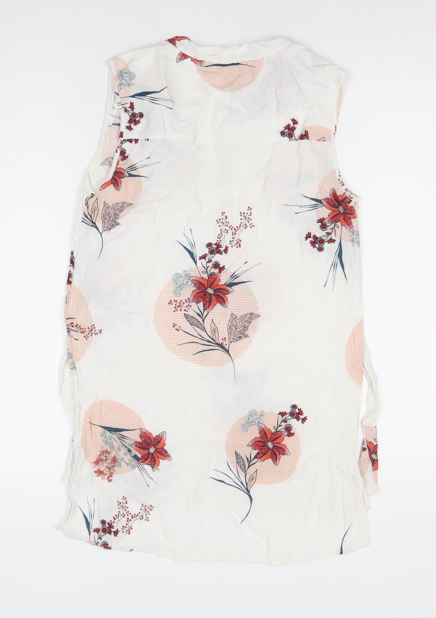 Marks and Spencer Womens Floral Sleeveless Tunic Blouse Size 8