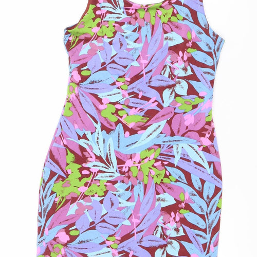 Silence + Noise Womens Multicoloured XS Bodycon Mini Dress