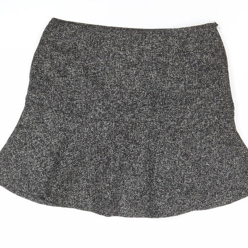 TREE BY DOTORI Women’s Grey Tweed Flare Skirt Size M Knee Length