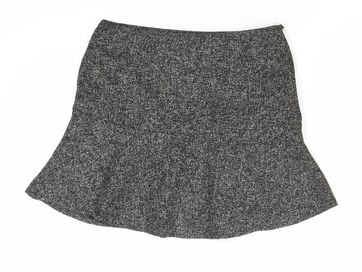 TREE BY DOTORI Women’s Grey Tweed Flare Skirt Size M Knee Length