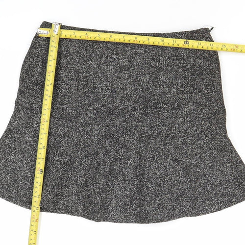 TREE BY DOTORI Women’s Grey Tweed Flare Skirt Size M Knee Length