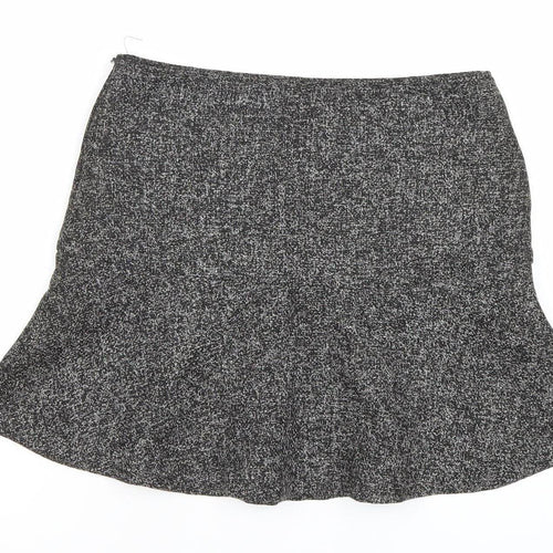 TREE BY DOTORI Women’s Grey Tweed Flare Skirt Size M Knee Length