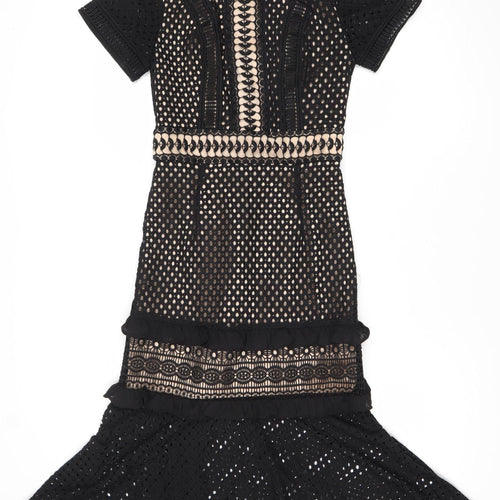True Decadence Women’s XS Black Lace Sheath Party Dress