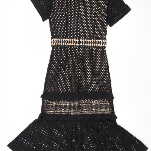 True Decadence Women’s XS Black Lace Sheath Party Dress