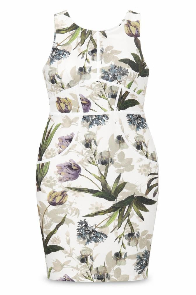 Next Women’s Multicoloured Floral Bodycon Dress Size 14