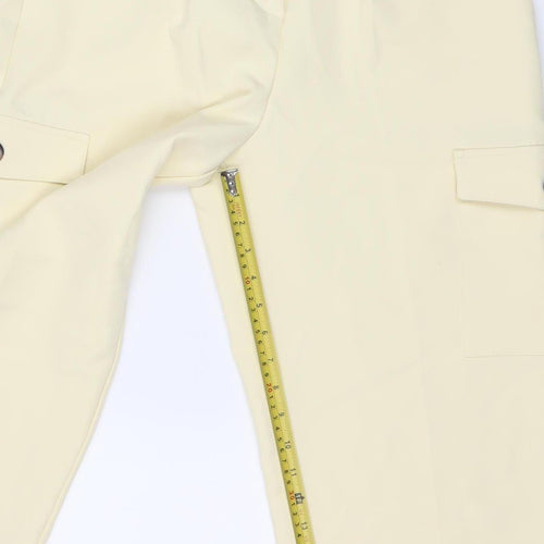 ASOS Womens Beige Cargo Trousers Size 12 Straight Leg Pockets