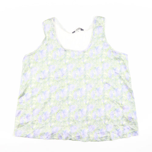 Marks and Spencer Women's Multicoloured Floral Tank Top Size 14