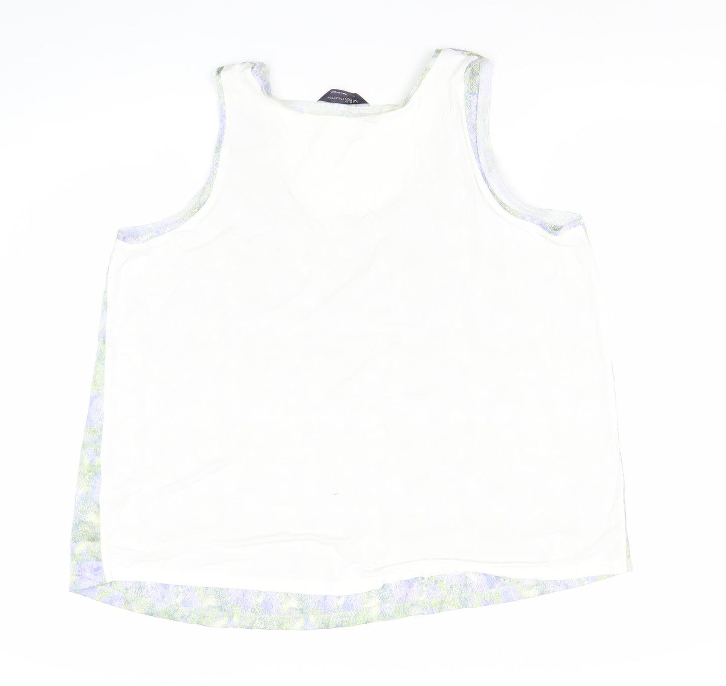 Marks and Spencer Women's Multicoloured Floral Tank Top Size 14