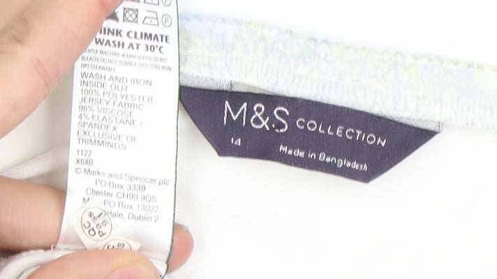Marks and Spencer Women's Multicoloured Floral Tank Top Size 14