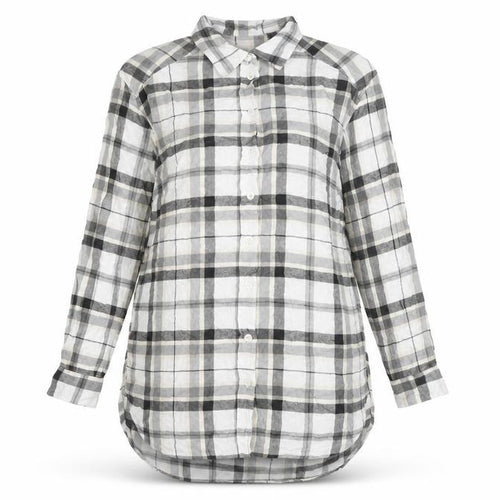 L.O.G.G. Women’s Multicoloured Plaid Viscose Button-Up Shirt Size 10