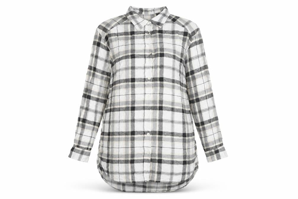 L.O.G.G. Women’s Multicoloured Plaid Viscose Button-Up Shirt Size 10