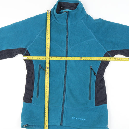 Sprayway Womens Blue Fleece Jacket UK 10 Lightweight Outdoor Full Zip