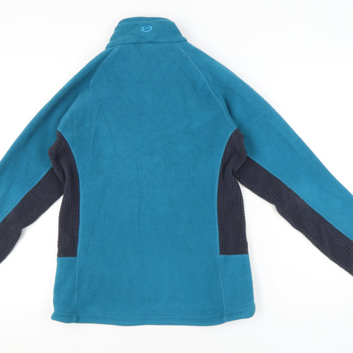 Sprayway Womens Blue Fleece Jacket UK 10 Lightweight Outdoor Full Zip
