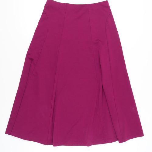 Damart Women’s Purple A-Line Stretch Knee Length Skirt Size 12