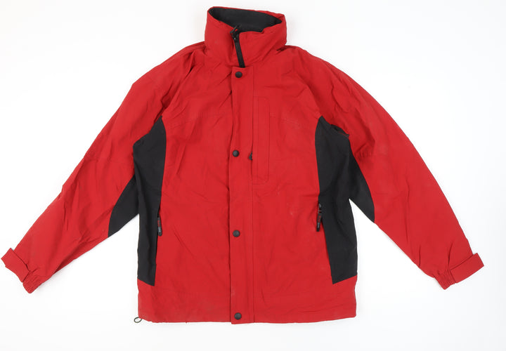 Biaggini Men’s Red Waterproof Parka Jacket M Regular Fit Outdoor